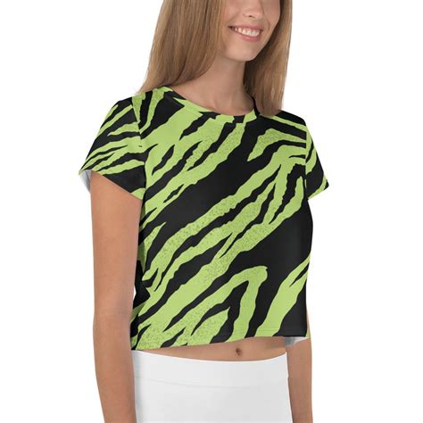 urban oversized tee green tiger.